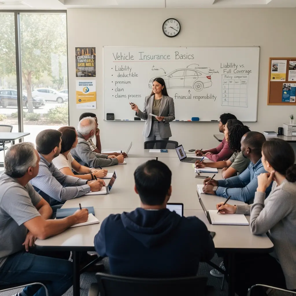 Obrazek przedstawiający kierowcę w bezpiecznym pojeździe